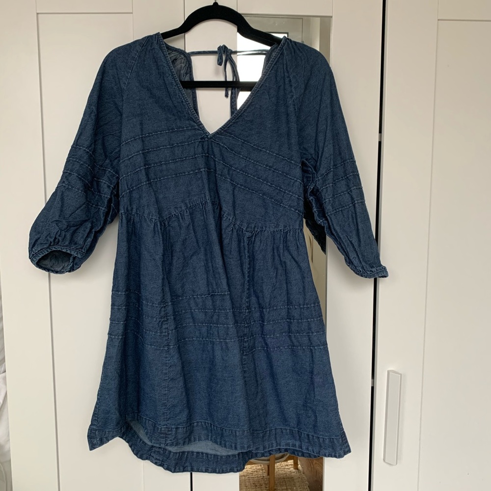 Free People Denim Babydoll dress